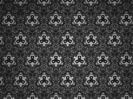 Textile cloth black and white