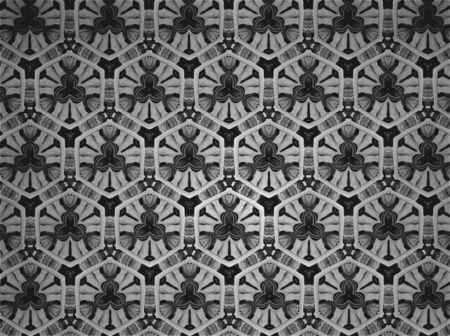 Textile cloth black and whiteの素材
