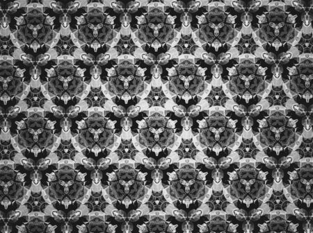 Textile cloth black and whiteの素材