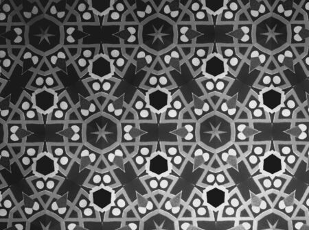 Textile cloth black and whiteの素材