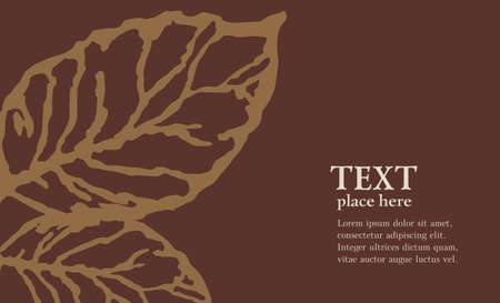 Tobacco leaf  Vector abstract backgroundのイラスト素材
