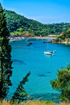 natural cove in the greek island of Corfu