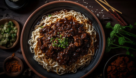 jajangmyeon, jajangmyeon or jajangmyeon is a Korean traditional foodの写真素材
