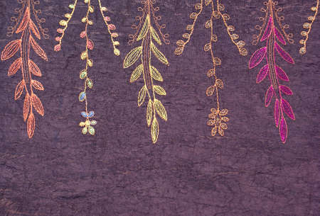 texture of needle-worked material as backgroundの写真素材