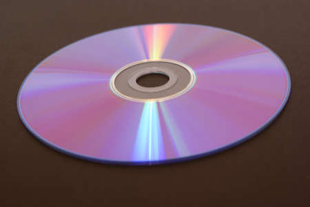 compact disc on black backgroundの写真素材