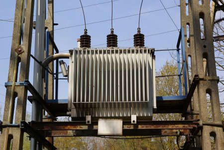small electrical transformer used in small villages