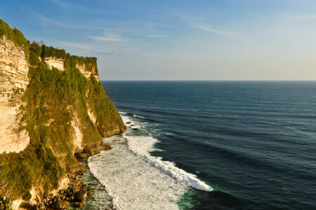 Uluwatu Cliffs in Bali Island, Indonesiaの写真素材