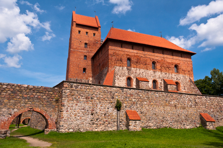 Medieval Trakai Castle near Vilnius, Lithuaniaのeditorial素材