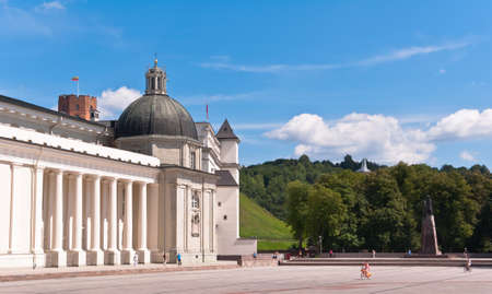 Vilnius Cathedral Squareの写真素材