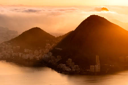 Rio de Janeiro Mountains by Sunriseの写真素材