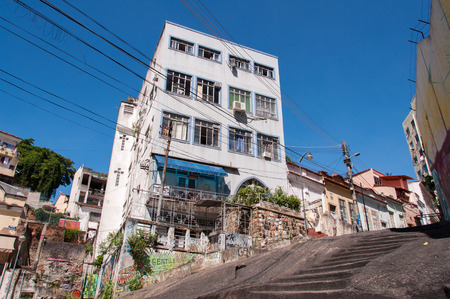 Rio de Janeiro, Brazil - January 6, 2016: Rock of Salt is a historical site of the city. Every monday night live samba music is taking place.のeditorial素材
