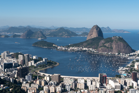 Rio de Janeiro Skyline with Sugarloaf Mountainの写真素材