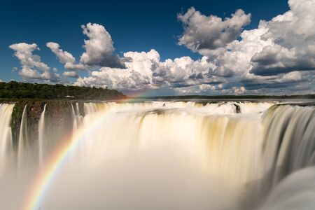 Iguazu Falls, One of the Seven New Wonders of Nature, Located in Argentina and Brazilの写真素材