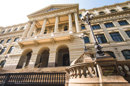 Natioal Library building in city downtown, built more than two hundred years ago and inaugurated in the year 1810のeditorial素材
