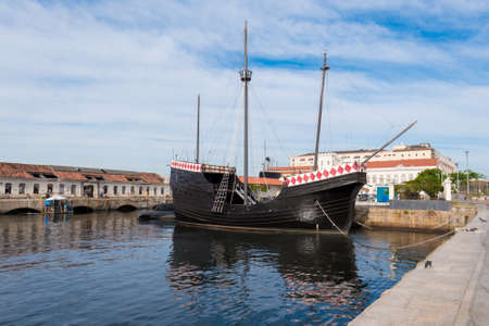Replica of Boat Used For Discovery of Brazilのeditorial素材