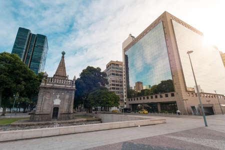 Empty November XV Square in Rio de Janeiro City Downtownのeditorial素材