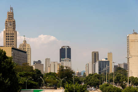 Skyline of Rio de Janeiro City Downtownの写真素材