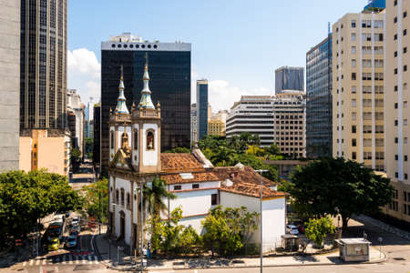 Catholic Santa Luzia Church in Rio de Janeiro City Downtown