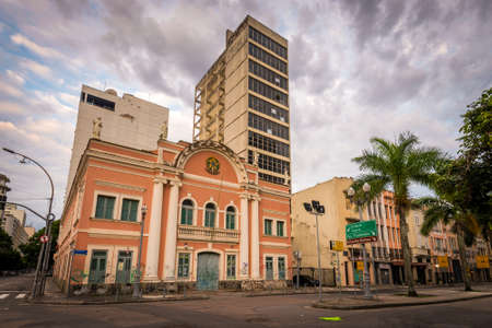 Rio de Janeiro, Brazil - October 26, 2021: Brazilian Society of Fine Arts building in the city center. Renovated between 2010 and 2014.のeditorial素材