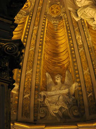 naples' duomo, an angelの写真素材