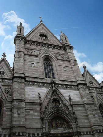 the Duomo of Naples - external viewの写真素材