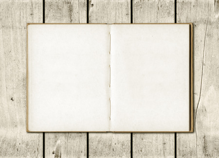Blackboard on a old white wood wall background textureの写真素材
