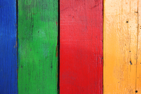 Old multicolor wood board background textureの写真素材