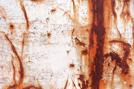 old rusty painted metal wall. wallpaper background