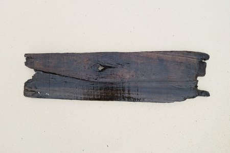 old wood board plank on a beach                               の写真素材