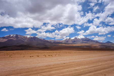Altiplano mountains in sud Lipez reserva Eduardo Avaroa, Boliviaの写真素材