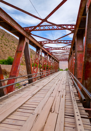 Old bridge in Tilcara Pukara, Argentinaの写真素材