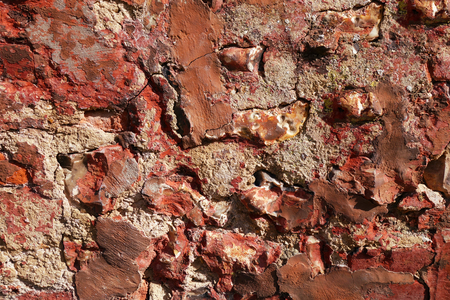 Old brick wall detail textured background. Wallpaperの写真素材