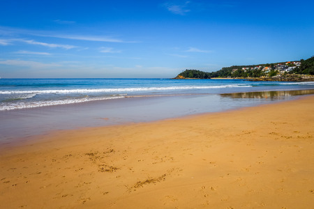 Manly Beach landscape, Sydney, New South Wales, Australiaの写真素材