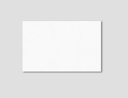 Blank business card mockup template isolated on greyの写真素材