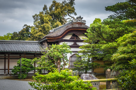 Building in Kinkaku-ji golden temple, Kyoto, Japanのeditorial素材