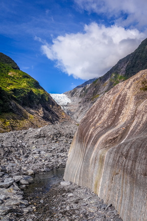 Franz Josef glacier landscape, New Zealandの写真素材