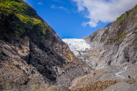 Franz Josef glacier landscape, New Zealandの写真素材