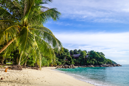 Sunset beach paradise in Koh Lipe, Thailandの写真素材