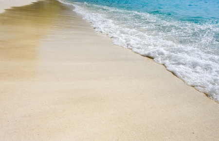 white sand tropical beach detail , Perhentian Islands, Malaysiaの写真素材