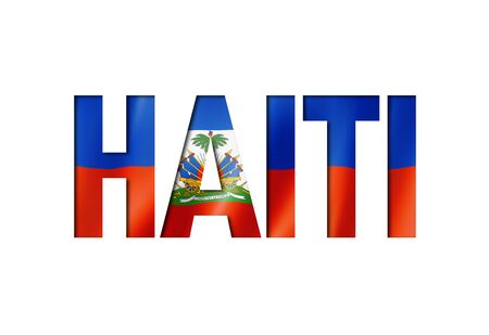 haitian flag text font. haiti symbol backgroundの写真素材