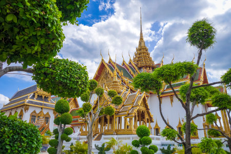 Grand Palace complex landmark in Bangkok, Thailandのeditorial素材