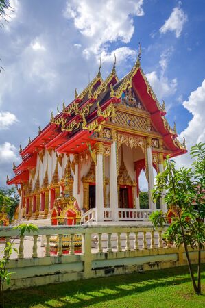 Wat Lak Kaen temple and monastery, Khao Lak, Thailandの写真素材