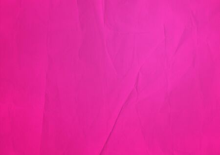Old pink crumpled paper texture background. Wallpaperの写真素材