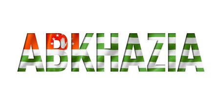 abkhazian flag text font. abkhazia symbol backgroundの写真素材