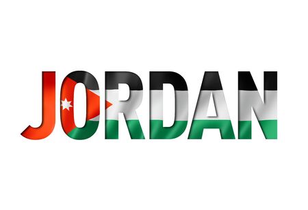jordanian flag text font. jordan symbol backgroundの写真素材