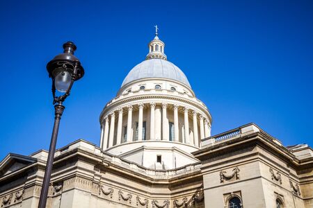 The Pantheon, famous monument in Paris, Franceの写真素材