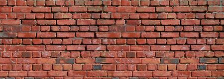 Old orange brick wall texture background. Banner wallpaperの写真素材