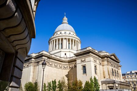 The Pantheon, famous monument in Paris, Franceの写真素材