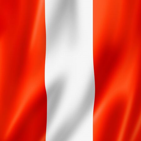 Seven international maritime signal flag. Nautical numbers symbol collection. 3D illustrationの写真素材