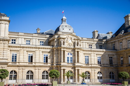 Luxembourg Palace and Gardens in Paris, Franceのeditorial素材